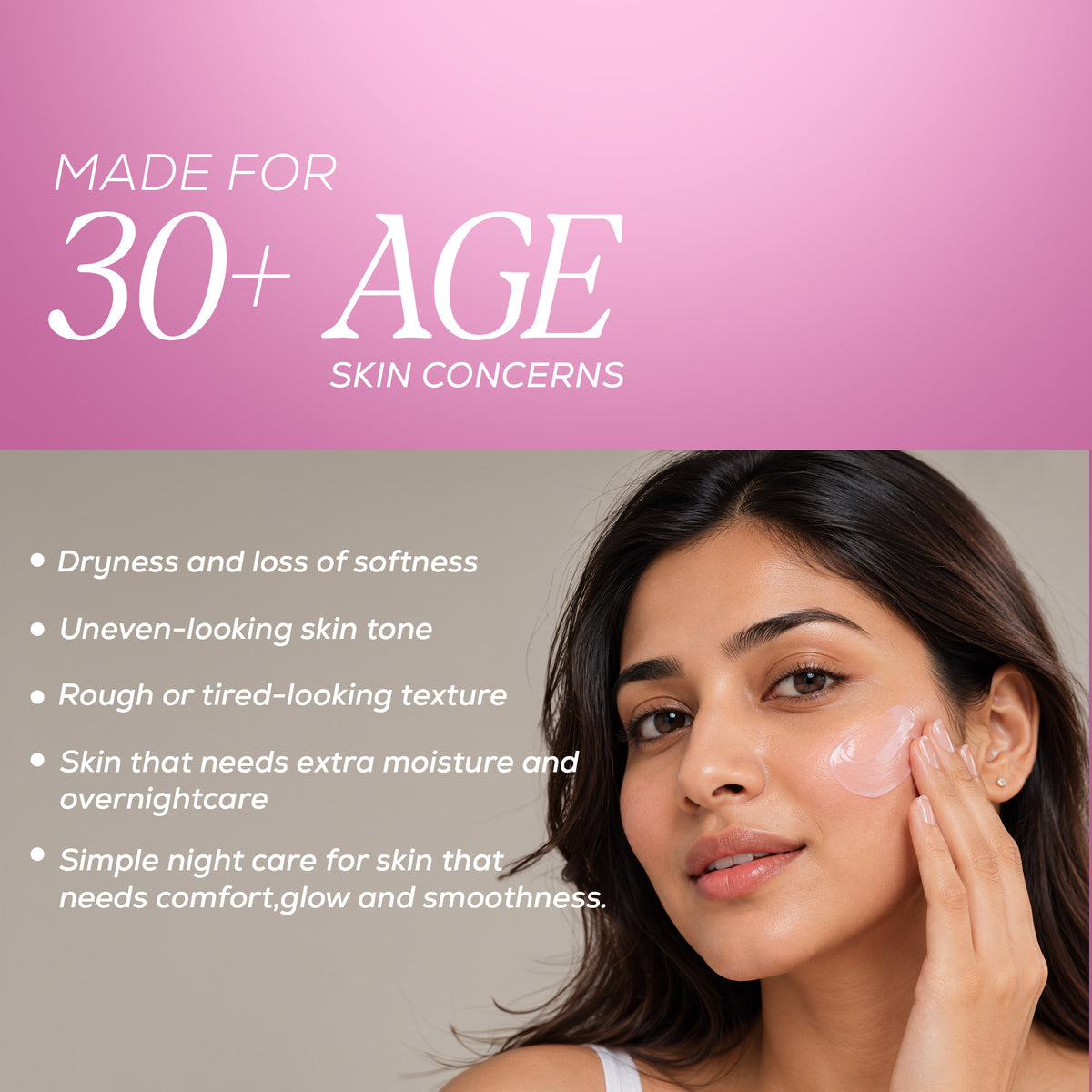 Rupanjali PM Face Cream – Overnight Moisturizing & Nourishing Face Cream for 30+ Skin