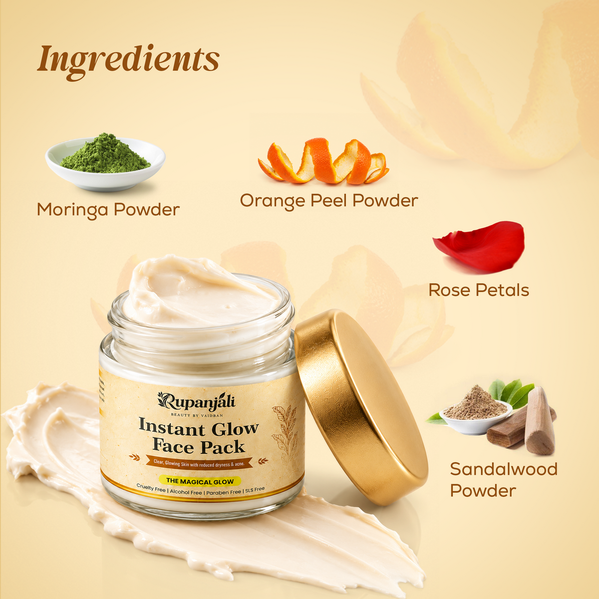Rupanjali Instant Glow Face Pack – The Magical Glow