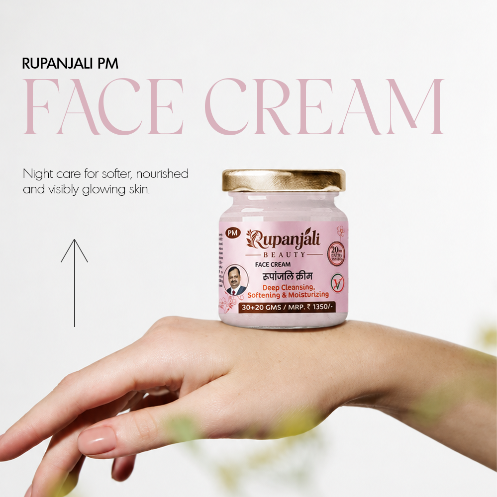 Rupanjali PM Face Cream – Overnight Moisturizing & Nourishing Face Cream for 30+ Skin