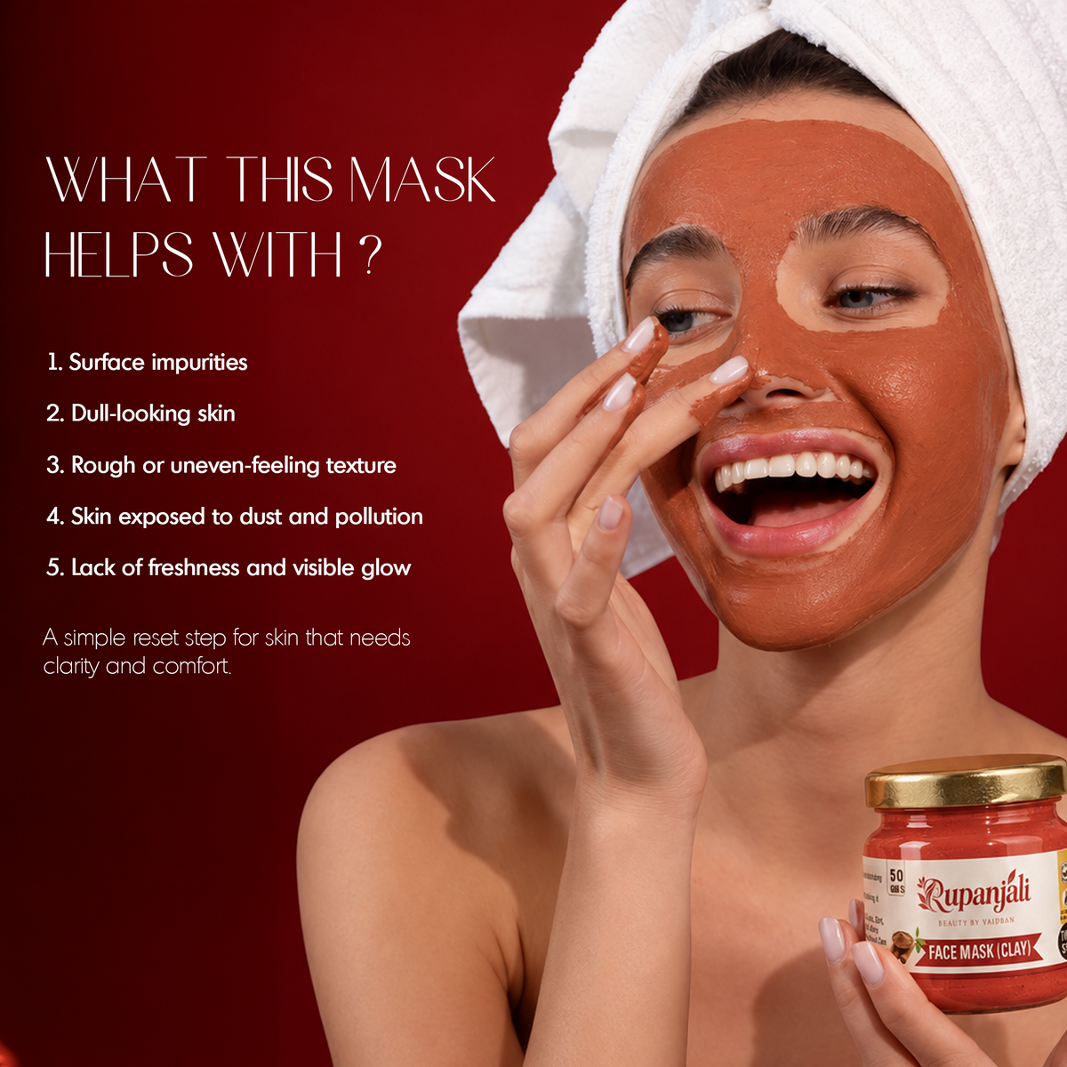 Vaidban Rupanjali Beauty Face Mask (Clay)