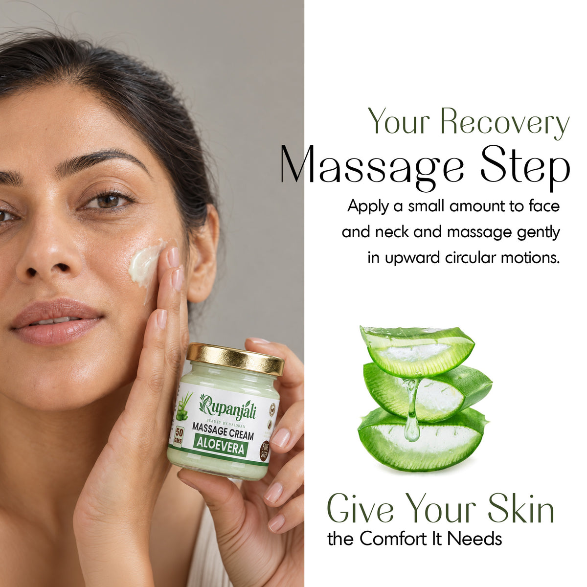 Vaidban Rupanjali Beauty Aloe Vera Massage Cream