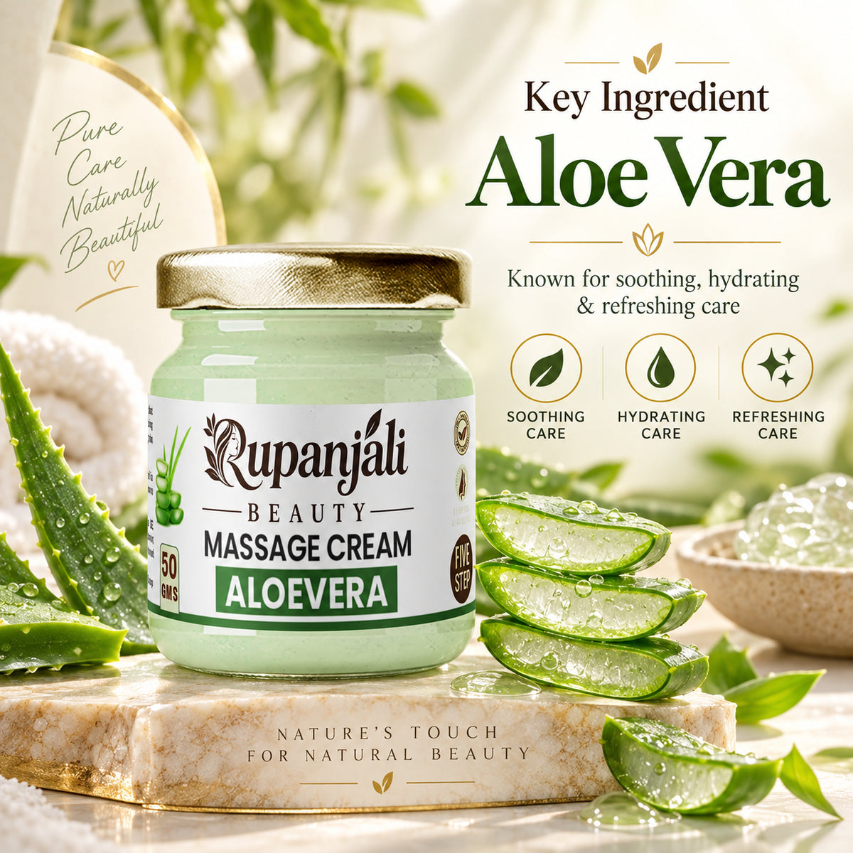 Vaidban Rupanjali Beauty Aloe Vera Massage Cream