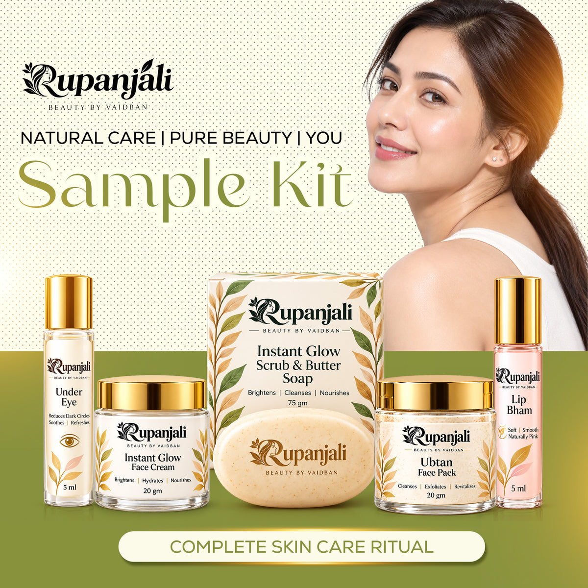 Rupanjali 5-in-1 Facial Sample Kit – Extraordinary Organic Skin Care